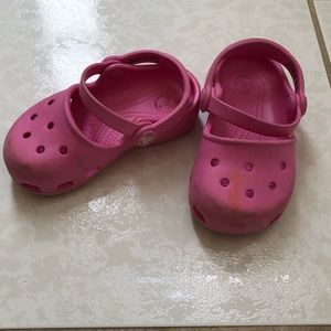 Crocs (Karin) Pink toddler size 8